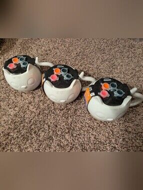 Ceramic Cat Mug Paint Kit with Orange & Black Paint